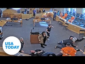 Brawl erupts inside New Mexico courtroom during murder hearing | USA TODAY