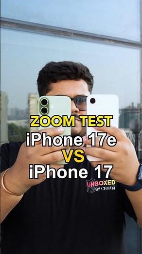 iPhone 17e vs iPhone 17 camera zoom test 👀