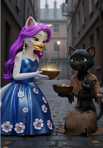 Cat Turns Rusty Plate into Shiny Gold