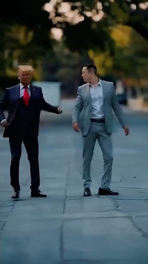 Elon and Donald Staying Alive Dance