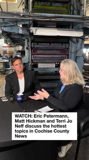SIERRA VISTA — If you like your local politics with a side of spice and a splash of speculation, Sunday’s Cochise County Roundtable delivered. Joining me were Herald/Review courts-and-county ace Terri Jo Neff and Eric Petermann — former Herald editor, current SSVEC public relations man, and now the newest member of Sierra Vista’s Planning and Zoning Commission. In other words: a man who has opinions and knows how to diagram a power grid. 📲 https://www.myheraldreview.com/news/cochise_county/sund