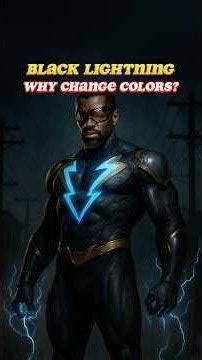Why Does Black Lightning's Electricity Change Color With His Power?#dc #movie #fpy