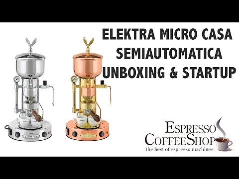Elektra Micro Casa Semiautomatica unboxing & startup