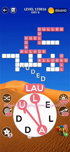 Wordscapes "DRY 8" MASTER Level 133816 Answer Solutions #wordscapes #brainexercise