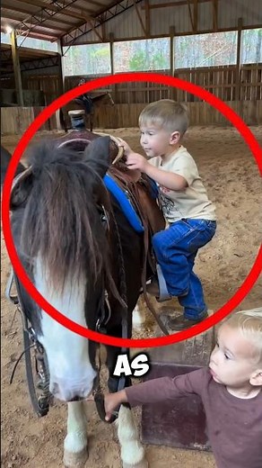 He Refused to Quit – His First Horse Ride! 🐴❤️