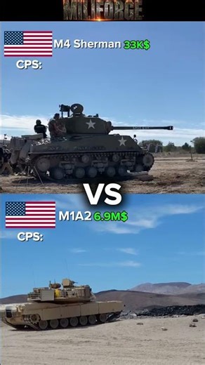 #ww2 American Tank Vs Modern version of it #usmilitarycombat #military #tank #war #warthunder