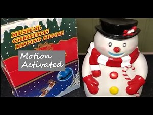 Motion Activated Jiggly Snowman Dancing Musical Christmas Toy - Plays “Jingle Bells” Song