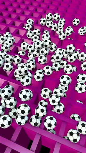 Balls Into The Net #physics #simulation #ball #3danimations