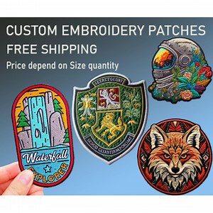 Custom Embroidered Patch, Personalized Logo Patches, Sew On/iron On, Patch Applique for Clothes Backpacks, Custom Velcro Patch - Etsy
