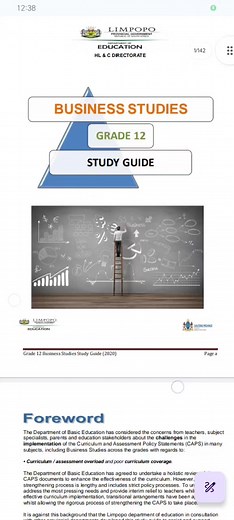 Comprehensive Grade 12 Business Studies Study Guide