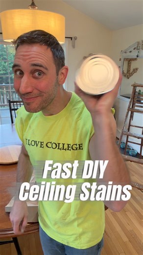 Ceiling water stain? Don’t paint over it without this first. 👀