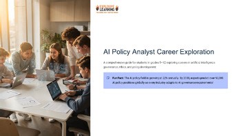 AI Policy Analyst Career Exploration 101 Role Skills Salary Pathway Grades 4-...