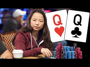 Pocket Queens For The Poker Queen WINNING Over $54,000 at Live Cash Game