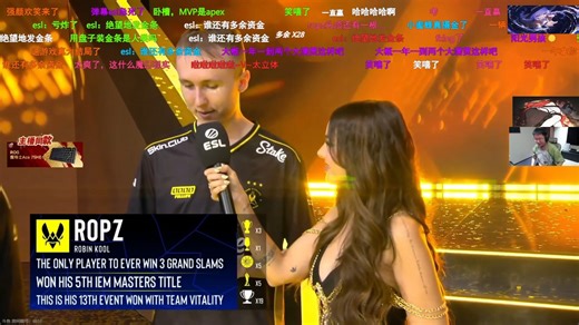 三圈大满贯！玩机器看颁奖时刻！ropz成功获得三个大满贯！有生之年能见到！太牛逼辣ropz！🤪赛后数据！直接投票！