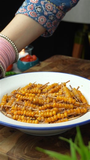Crispy Chatpata Corn Sticks 😋 | Easy Tea Time Snack #shorts