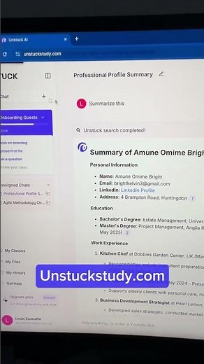 Learn how to use Unstuck study Ai tool. #learn #tech #ai