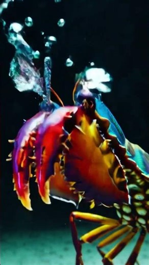 The Secret of the Mantis Shrimp, the Boxer Shrimp #animalshorts #wildfacts #facts #oceanfacts