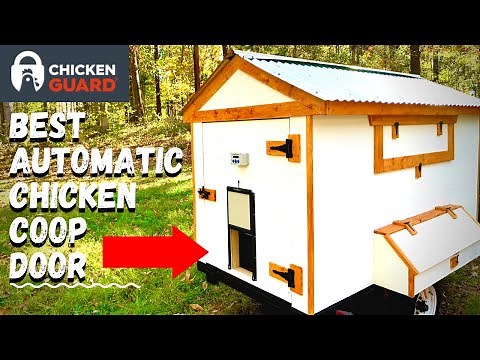#1 BEST Locking Fully Automatic Chicken Coop Door! | Unboxing + INSTALLATION + Review (ChickenGuard)
