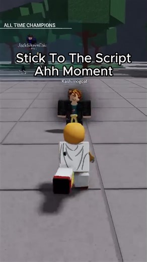 Stick To The Script Ahh Moment #Roblox #Memes #Fyp #Skibidi #strongestbattlegrounds