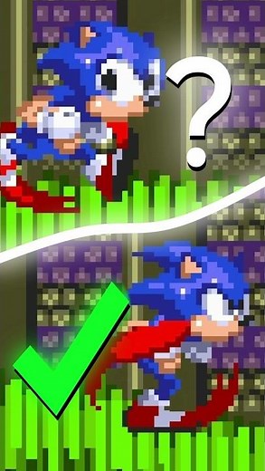 This Sonic Sprite is STARING INTO MY SOUL 😳 1-Up Head Sonic 😳 Sonic 3 A.I.R. Mods Shorts