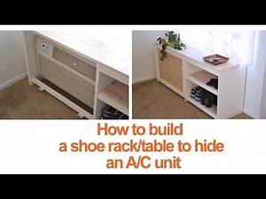 DIY AC Unit Concealer Using Only a Drill and Leftover Wood