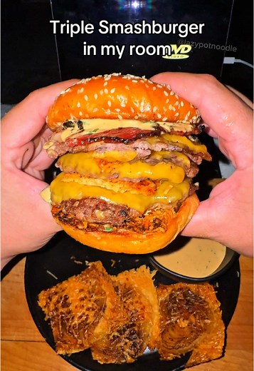 Delicious Triple Smashburger Recipe to Try at Home
