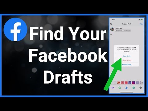 How To Find Facebook Drafts