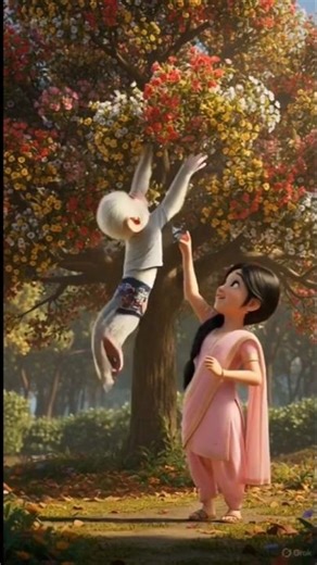 Phoolon Se Bani Holi 🌸 | Garib Ladki Aur Uske Bandar Ki Dil Chhoo Lene Wali Kahani. #shorts #holi