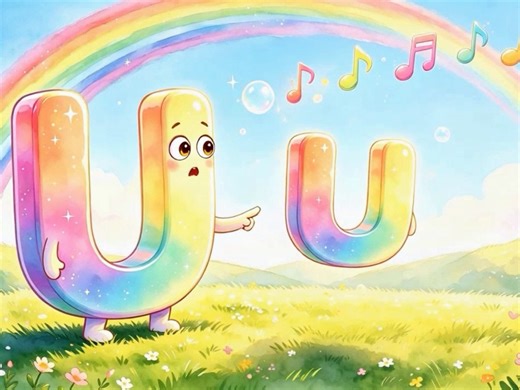 sss英语启蒙全集之字母歌《Letter U》每天磨耳朵