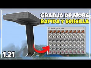 Como Hacer una Granja de Mobs en Minecraft Bedrock 1.21 - Fácil y Rápida