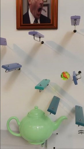 I synchronized The Office Theme to a musical bouncing marble.
