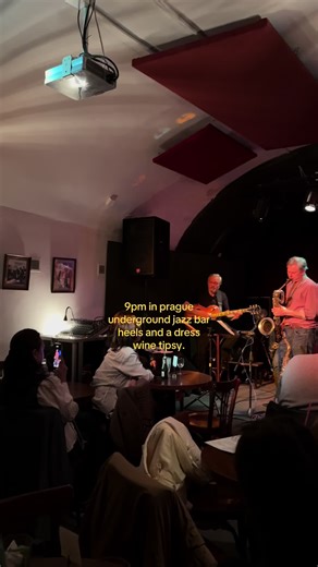 my ideal night out #jazz #jazzbar #prague #nightout #bar