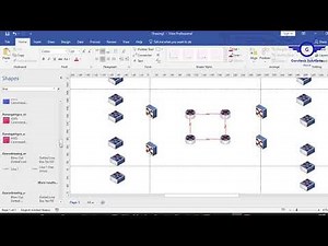 🏦 Bank Network Design Part 1: Network Design Modeling Using Microsoft Visio 🌐📊