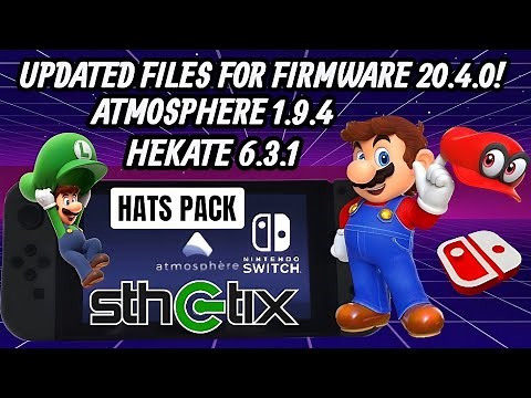 Latest Switch "Hats Pack" for Firmware 20.4.0 with Atmosphere 1.9.4 Files!!!