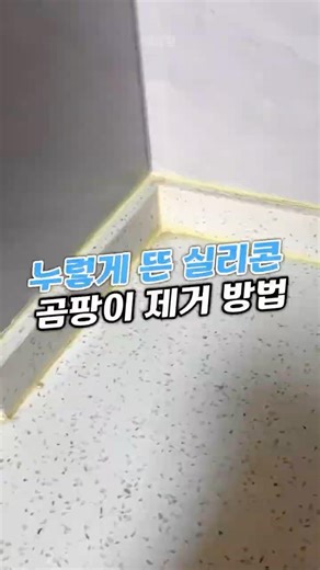 누런 #실리콘 #실리콘청소 #실리콘때 #실리콘곰팡이 제거 #누런실리콘 제거방법