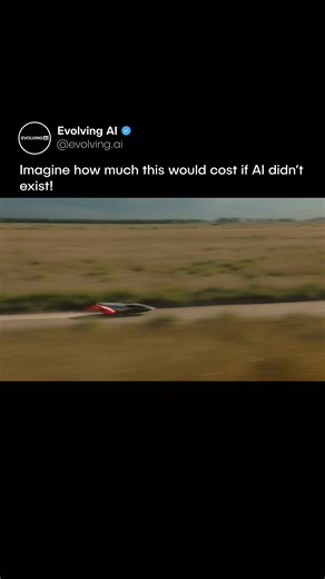 Evolving AI | This clip blowing up right now looks like it came from a full studio production. A vehicle speeds across a landscape, shifts form, then... | Instagram