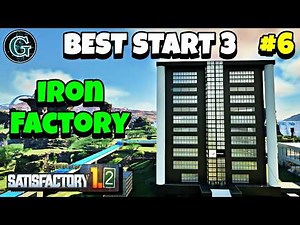 Massive Iron Factory Using 6 Nodes Satisfactory 1.2 Best Start 3 #6
