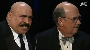 The Iron Sheik electrifies the crowd during his WWE Hall of Fame induction: The Iron Sheik A&E Biography: Legends sneak peek