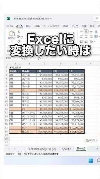 How to convert PDF to Excel!
