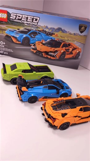 LEGO Speed Champions Lamborghini Revuelto & Huracán STO (77238) vs Dodge Challenger SRT (77237)