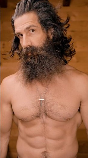 Beard grooming with a Beard straightener | Beard transformation, before and after things #beard