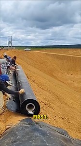 1.4M views · 3.5K reactions | Plastic Sheet Protects the Ground #WaterSafeTech #CleanGroundwork #SmartInfrastructure | YNP Media | Facebook