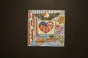 Let's Draw a 4th of July Square!