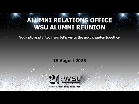 ALUMNI RELATIONS OFFICE WSU ALUMNI REUNION