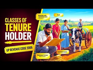 Classes of Tenure Holder | UP Revenue Code 2006 | Tenure Holder Explained | हिंदी में Land Law Exam