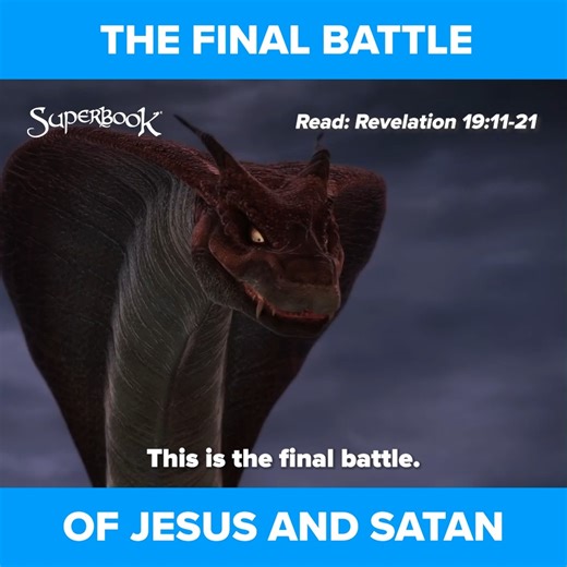 79K views · 6.8K reactions | Jesus defeats Satan in the final battle!  Superparents, share this truth with your children so they can understand how victorious we are because of Jesus! . . . . . SUPERBOOK Bringing Bible Stories and Jesus' love to kids everywhere Series + App + Academy + Outreach | Superbook | Facebook