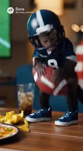 🏈 #monkey #fypシ #viral #funny #superbowl