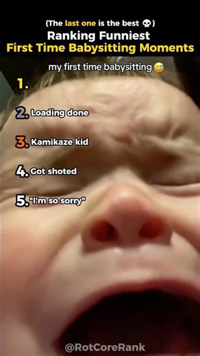 Ranking Funniest First Time Babysitting Moments #shorts