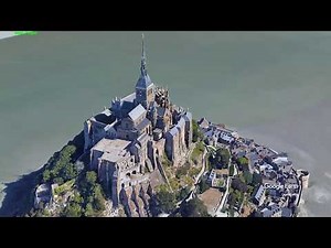 モンサンミッシェルのVR空撮動画(Mont Saint-Michel 's virtual reality aerial photograph)