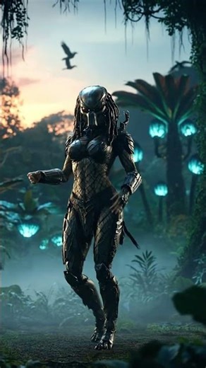 Female Predator 💃 DEADLY GRACE 💥 The Hunt Begins! 👁️ Mesmerizing 4K Epic #shorts #predator #scifi